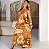 VESTIDO FLORES CARAMELO - Imagem 1