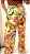 Calça Pantalona Flores Caju - Imagem 1