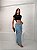 Calça Mom cargo Jeans - Imagem 3