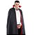 Capa Longa Dupla Face Preto/vermelho Adulto Koule Fantasia - Imagem 1