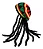 Touca Gorro Bob Marley Reggae Festa Fantasia Tranças - Imagem 1