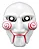 Máscara Boneco Mortal Branca Sem Capuz Fantasia Halloween - Imagem 1