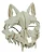 Halloween Purim Caveira Máscara Branca Osso Lobo - Imagem 4