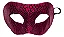 Máscara Veneziana Medusa Estampa Cobra Pink Glitter - Imagem 1