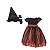 Fantasia Vestido Laranja Bruxinha Livia Halloween Infantil - Imagem 3