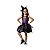 Fantasia Vestido Hildinha Bruxa Laço Roxo Infantil Halloween tamanho P - Imagem 3
