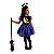 Fantasia Vestido Bruxa Janjan Infantil para Halloween - Imagem 2