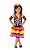 Fantasia Vestido Caveira Mexicana Lia Infantil Halloween tamanho G - Imagem 1