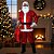 Fantasia Papai Noel GG Luxo Acetinada Completa Festa Natal - Imagem 7