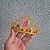 Tiara Coroa Princesa Dourado Strass Pink Festa Fantasia - Imagem 2
