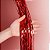 Cortina Metalizada Decoração Fitas Vermelho 1x2m Festa - Imagem 3