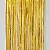 Cortina Metalizada Decoração Fitas Dourado 1x2m Festa Dourado - Imagem 3