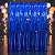 Cortina Metalizada Decoração Fitas Azul 1x2m Festa - Imagem 3
