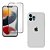Kit Capa C/ Proteção iPhone 12 Pro Max Branco e Película 3D - Imagem 1