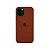 Capa de Silicone Aveludada para iPhone 12/12 Pro - Marrom - Imagem 1