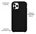 Capa de Silicone Aveludada para iPhone 11 Pro - Preta - Imagem 2