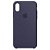 Capa Case Apple Silicone para iPhone X Xs - Azul Marinho - Imagem 1