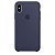 Capa Case Apple Silicone para iPhone Xs Max - Azul Marinho - Imagem 3