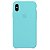 Capa Case Silicone Apple Xs Max - Azul Turquesa - Imagem 1