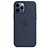 Capa Case Apple Silicone para iPhone 12 Pro Max Azul Marinho - Imagem 1