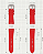 Pulseira Trimix Curva Vermelho - Imagem 7