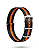Pulseira Trimix Nato Seatbelt Preto + Laranja - Imagem 1