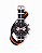 Pulseira Trimix Nato Seatbelt Preto + Laranja - Imagem 2