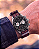 Pulseira Trimix Nato Seatbelt Preto + Vermelha + Verde - Imagem 4