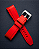 Pulseira Trimix Curva C/ Detalhe Vermelho - Imagem 3