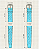 Pulseira Trimix Tropical Skyblue - Imagem 6