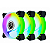 KIT COOLER COM 3 FANS RGB PARA GABINETE 9X9CM BRAZILPC BPC-RGB9X9-3-1 - Imagem 1