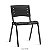 CADEIRA FIXA NEW ISO EMPILHÁVEL ESTRUTURA PRETA - Imagem 3