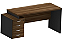 MESA DIRETIVA COM GAVETEIRO 1,72X0,70X0,77M - Imagem 1