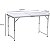 Mesa Dobrável Alumínio Camping（120×60×70CM Vira Maleta Com Alça - Imagem 2