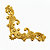 Canto de Metal Arabesco (Ref. 1717 Floral) 5 cm - Imagem 1