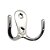 Gancho de Metal  (Duplo) Ref. 1674 - 5 cm x 3,5 cm - Imagem 1