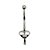 Gancho de Metal  (Duplo) Ref.1658 - 9 cm x 2,5 cm - Imagem 6
