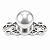 Puxador de Metal - Bola - Ref. 5089 - 2,5 cm x 1 cm - Imagem 2