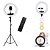 Ring Light 35cm 14 polegadas LED 72W 2x Suporte Celular Iluminador Profissional Controle Remoto Tripe 2mts - Imagem 1