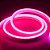 Mangueira Fita LED Neon Flex 12V Rosa 5 Metros IP67 - Imagem 2