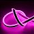Mangueira Fita LED Neon Flex 12V Rosa 5 Metros IP67 - Imagem 4