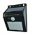 KIT 2 Arandela LED Solar Luminaria Parede Sensor de Presença Uso Externo IP66 6500K - Imagem 7
