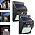 KIT 2 Arandela LED Solar Luminaria Parede Sensor de Presença Uso Externo IP66 6500K - Imagem 1