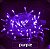 Pisca Pisca LED Natal 100 Lampadas Transparente 8 Efeitos 10 Metros Roxo 127V - Imagem 2