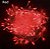 Pisca Pisca LED Natal 100 Lampadas Transparente 8 Efeitos 10 Metros Vermelho 127V - Imagem 1