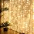Cortina LED 3x2.5 Metros 500 Lâmpadas Branca Quente com Efeito 220V - Imagem 5