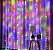 Cortina LED 3x2 Metros 300 Lâmpadas RGB Colorido Fixo sem Efeito 220V - Imagem 1