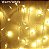 Cascata LED 10 Metros 400 Lâmpadas Branco Quente Fixo sem Efeito 127V - Imagem 4