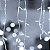 Cascata LED 10 Metros 400 Lâmpadas Branco Frio Fixo sem Efeito 127V - Imagem 3