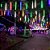 Tubo Chuva Meteoro LED Snowfall RGB Colorido 50cm Impermeável Bivolt - Imagem 2